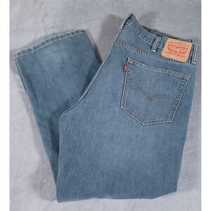 Levis 559 Jeans Mens 40x30 Relaxed Straight Fit‎ Faded Blue Stretch Denim